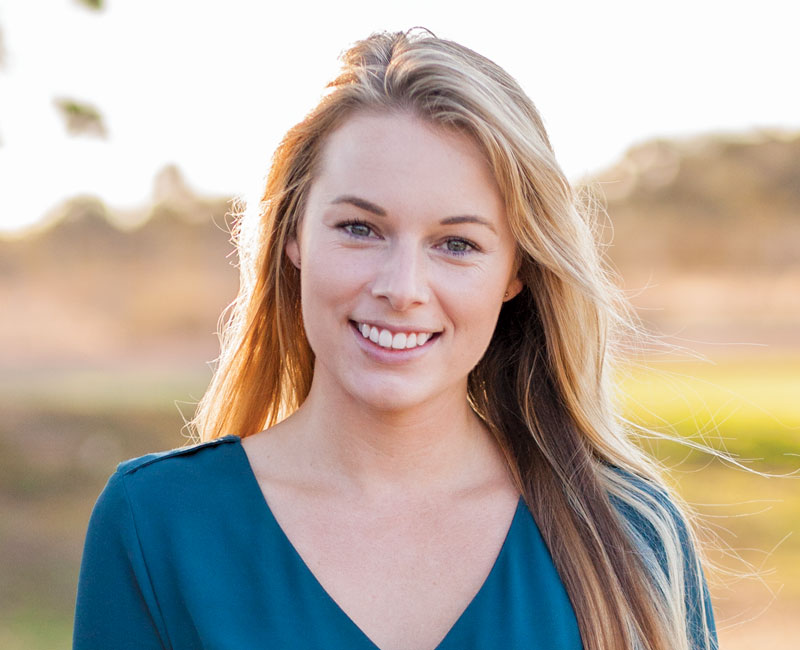 Woman smiling